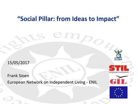 “Social Pillar: from Ideas to Impact”