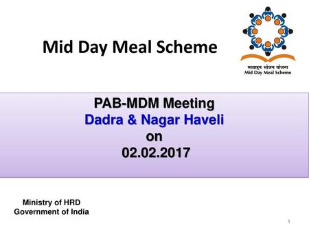 Mid Day Meal Scheme PAB-MDM Meeting Dadra & Nagar Haveli on