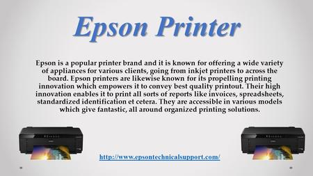 Epson Printer Support Number for Technical Help