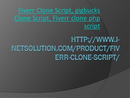 Fiverr Clone Script, gigbucks Clone Script, Fiverr clone php script.