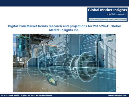 © 2016 Global Market Insights, Inc. USA. All Rights Reserved  Digital Twin Market trends research and projections for : Global.