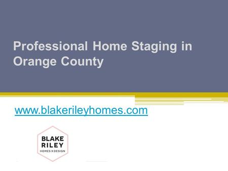 Professional Home Staging in Orange County