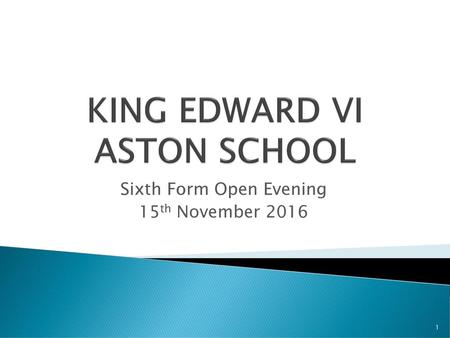 KING EDWARD VI ASTON SCHOOL