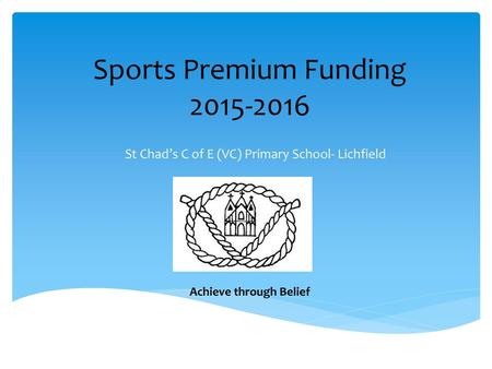 Sports Premium Funding