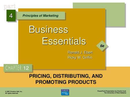 PRICING, DISTRIBUTING, AND PROMOTING PRODUCTS