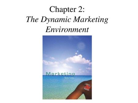 Chapter 2: The Dynamic Marketing Environment