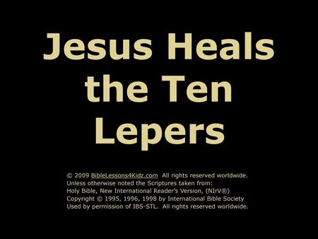 Jesus Heals the Ten Lepers