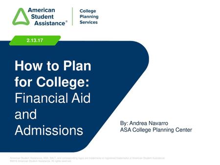 How to Plan for College: Financial Aid and Admissions
