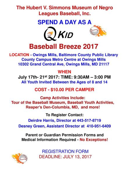 KID Baseball Breeze 2017 SPEND A DAY AS A