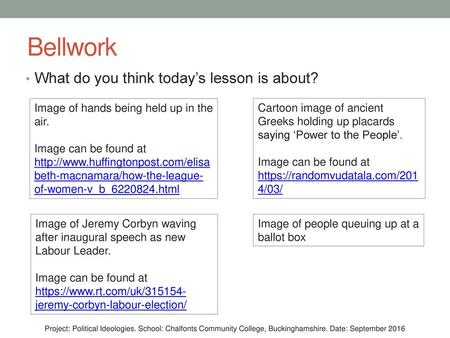 Bellwork What do you think today’s lesson is about?