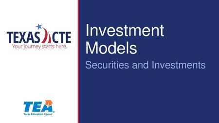 Investment Models Securities and Investments.