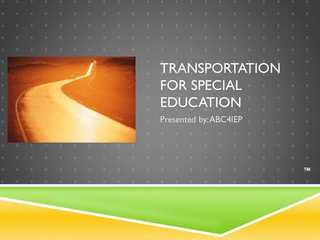 Transportation for special Education