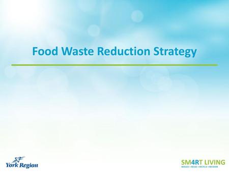Food Waste Reduction Strategy