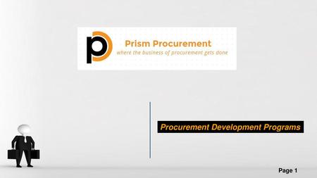 Procurement Development Programs