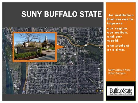 SUNY Buffalo State An institution that serves to improve