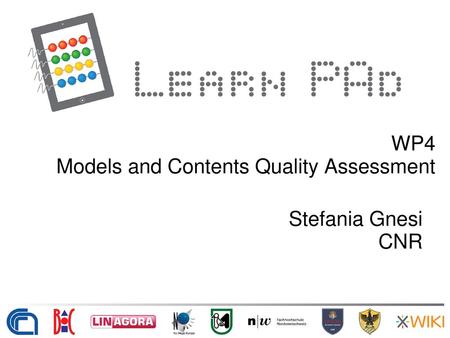 WP4 Models and Contents Quality Assessment