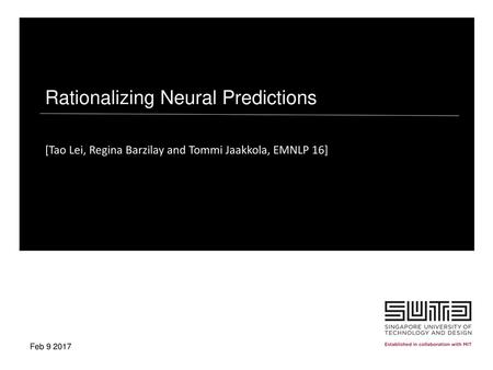 Rationalizing Neural Predictions