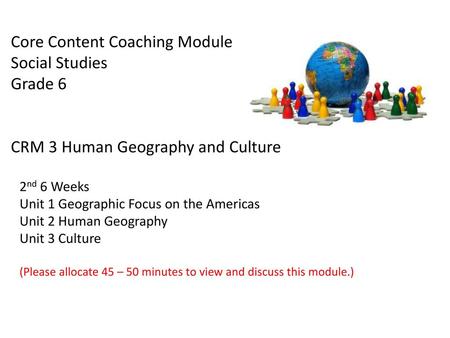 2nd 6 Weeks Unit 1 Geographic Focus on the Americas