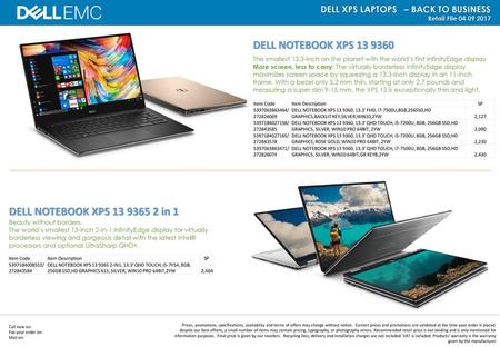 DELL NOTEBOOK XPS DELL NOTEBOOK XPS in 1