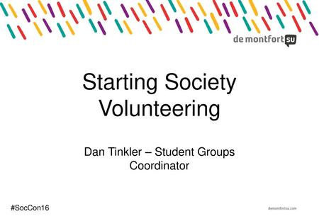 Starting Society Volunteering