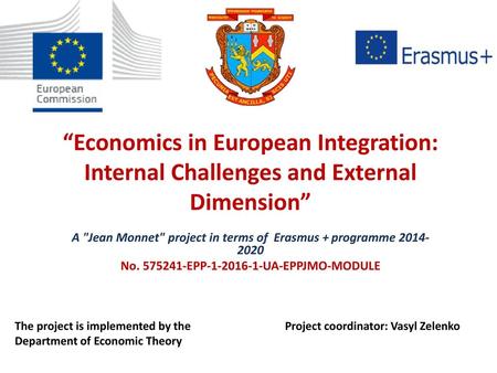 A Jean Monnet project in terms of  Erasmus + programme