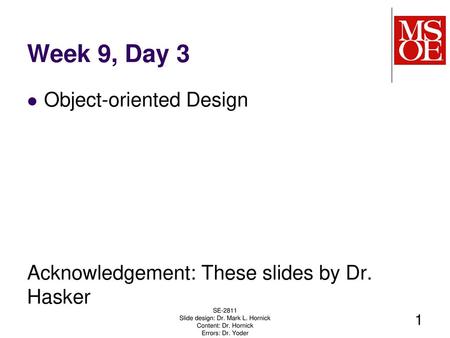 Slide design: Dr. Mark L. Hornick