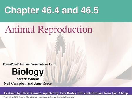 Chapter 46.4 and 46.5 Animal Reproduction.