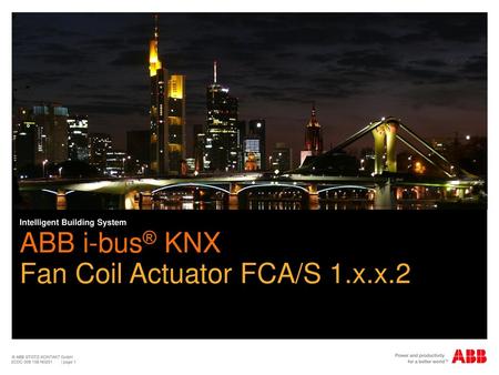 Fan Coil Actuator FCA/S 1.x.x.2