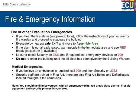 Fire & Emergency Information