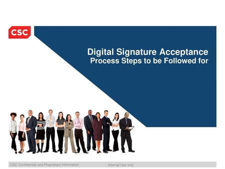 Digital Signature Acceptance Process Steps to be Followed for