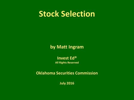 Oklahoma Securities Commission