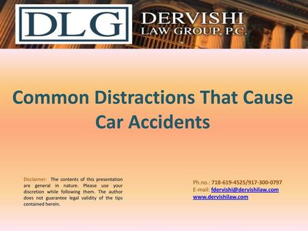 Common Distractions That Cause Car Accidents