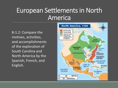 European Settlements in North America
