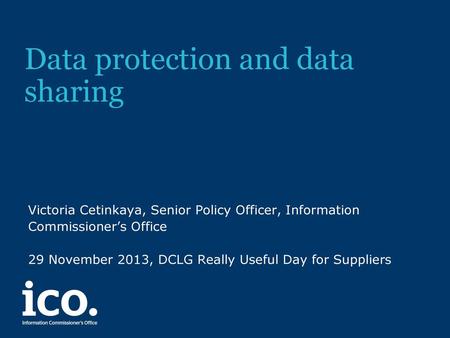 Data protection and data sharing