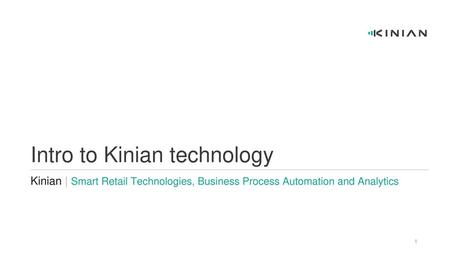 Intro to Kinian technology