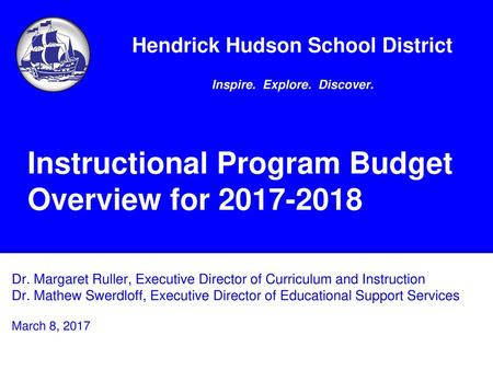 Instructional Program Budget Overview for