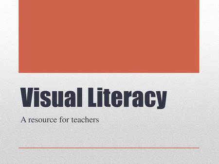 A resource for teachers