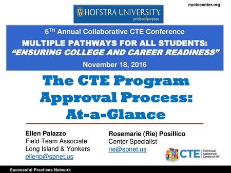 The CTE Program Approval Process: At-a-Glance