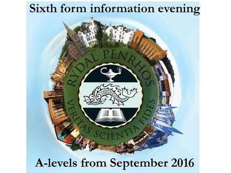 Sixth form information evening