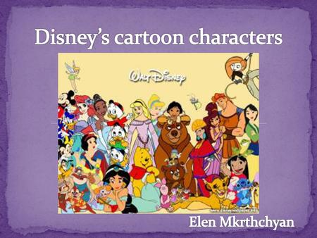 Disney’s cartoon characters