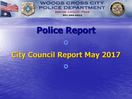 Police Report  City Council Report May 2017 