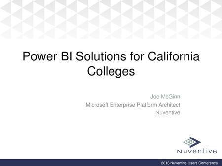 Power BI Solutions for California Colleges