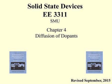 Solid State Devices EE 3311 SMU