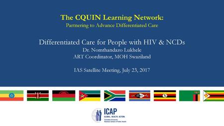 The CQUIN Learning Network: Partnering to Advance Differentiated Care