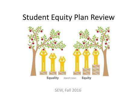 Student Equity Plan Review