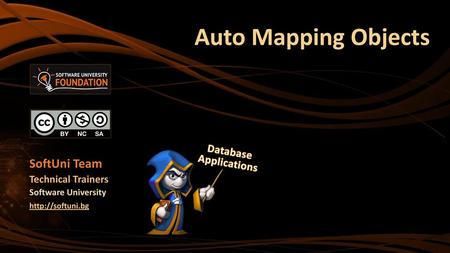 Auto Mapping Objects SoftUni Team Database Applications