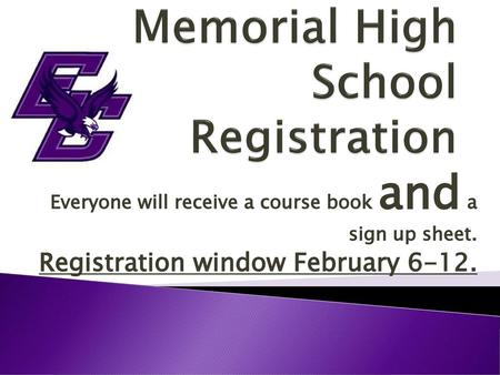Memorial High School Registration