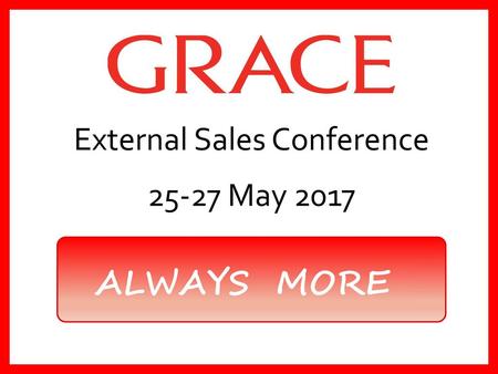 External Sales Conference