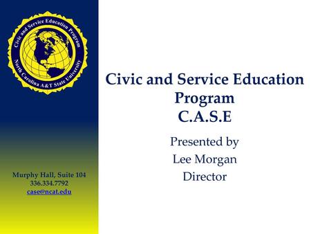 Civic and Service Education Program C.A.S.E