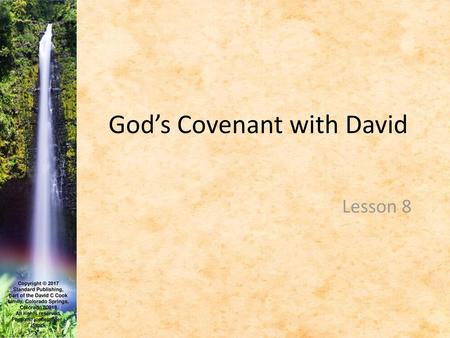 God’s Covenant with David